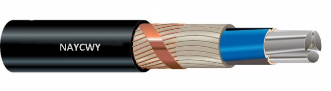 Conductor al aire libre resistente ULTRAVIOLETA del Al del cable de la baja tensión de NAYCWY industrial para las plantas