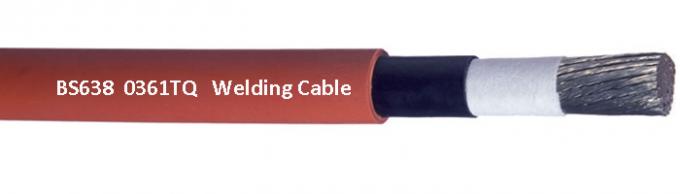 0361TQ/BS638 cable flexible de goma, cable anaranjado a prueba de calor de la soldadura eléctrica 100V