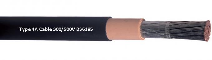 Tipo flexible de goma 4 resistencia del cable BS6195 del cable de la ventaja de bobina de aceite del calor