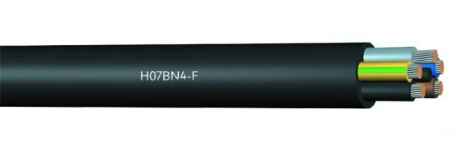 cable flexible de goma HOFR de 638TQ/de H07BN4-F que se arrastra con el conductor de cobre recocido