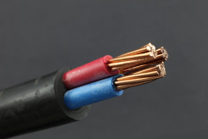 Construcción estándar del cobre del PVC de los corazones del cable tres de la baja tensión del IEC 60502 - 1 de la clase 1 ningunos acorazados