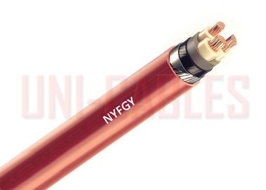 China Cobre del cable de la baja tensión del VDE 0271 del estruendo de NYFGY con el blindaje plano galvanizado del alambre de acero proveedor