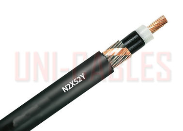 China El cable 6 del cobre XLPE milivoltio del PE 10 kilovoltios N2XS2Y escoge poder medio del voltaje de la base fábrica
