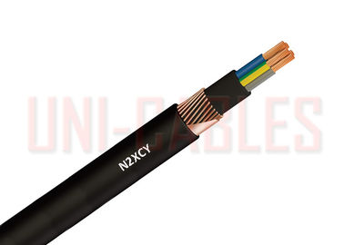 China Cable 0 de la baja tensión 603 del VDE 0276 de XLPE N2XCY. 6 1kV con el conductor protector concéntrico del Cu fábrica